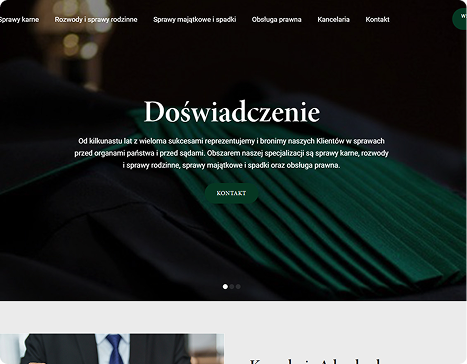 Portfolio - responsywna strona internetowa dla prawnika